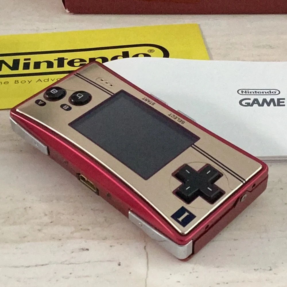 Nintendo Mario 20th Anniversary Game Boy Micro Console CIB Complete Backlit GBA